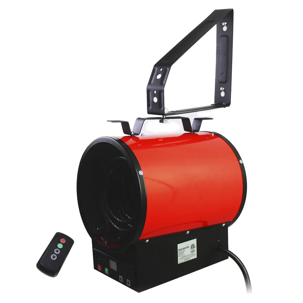 10 Inch Electric Indoor Wall or Ceiling Mount Heater with Remote Control