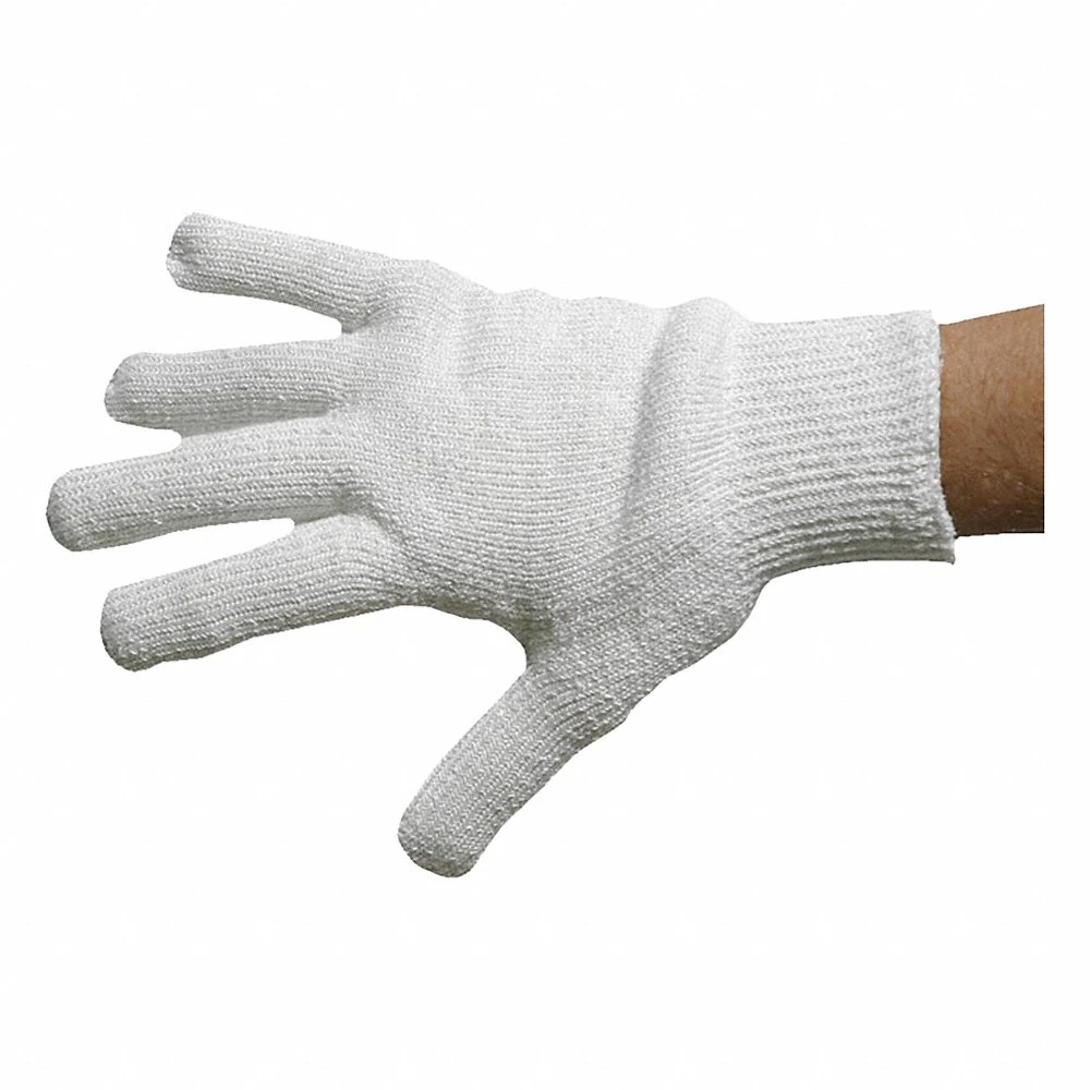 Knit Glove, Universal, Smooth, Nomex, Straight Cuff, White, 1 Pair