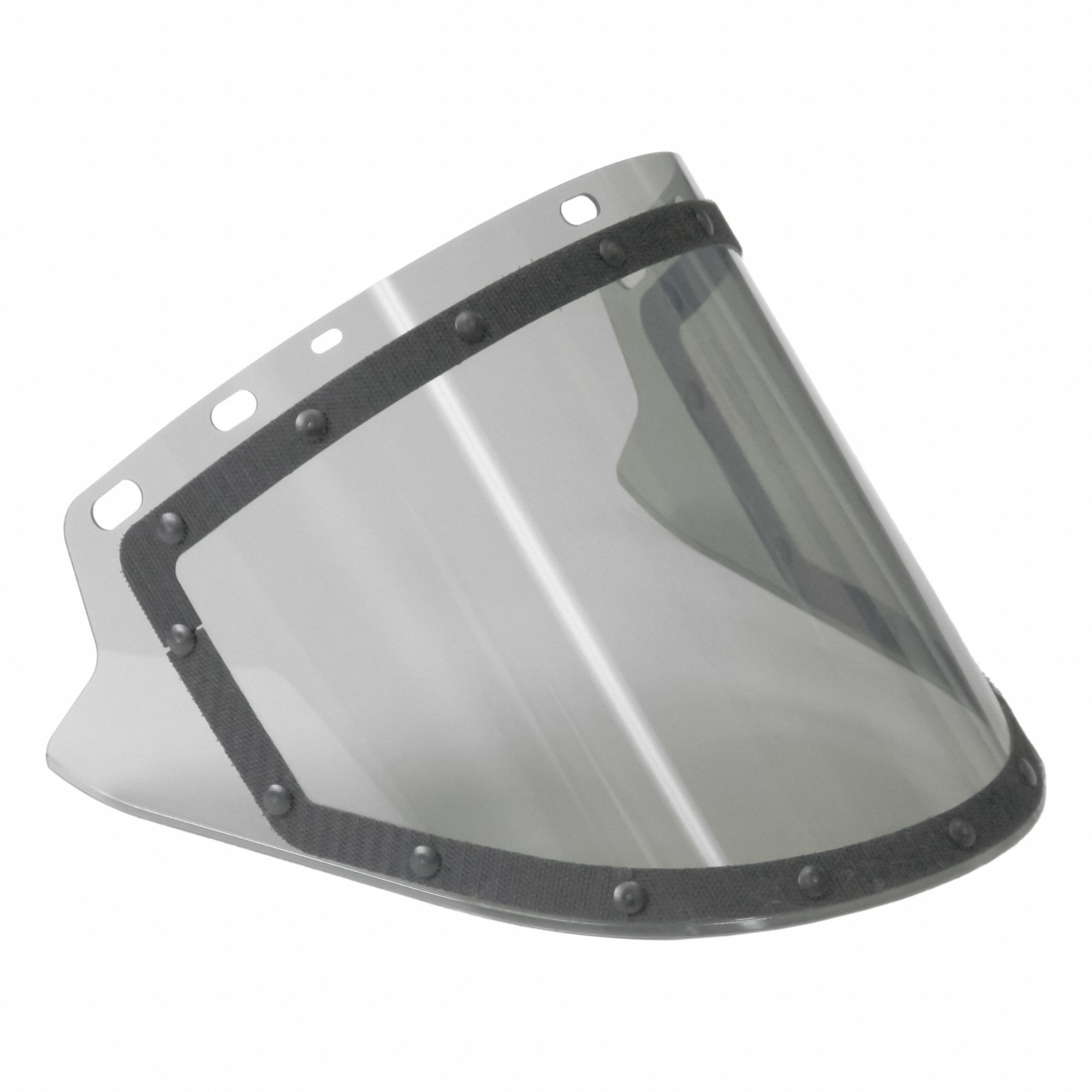 Face Shield Visor, 20 in Overall Wd, 10 in Overall Ht, 0.06 in Overall Thick, Smoke