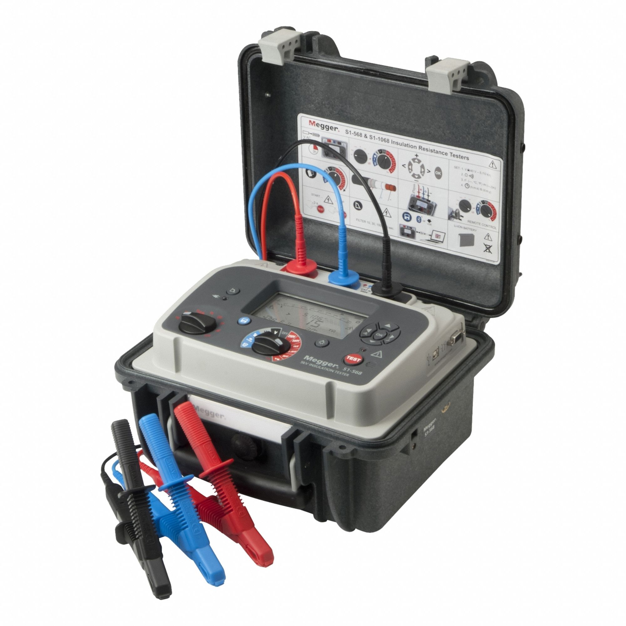 Insulation Resistance tester 8 mA, CAT IV 600V, Test Volt 5000V DC