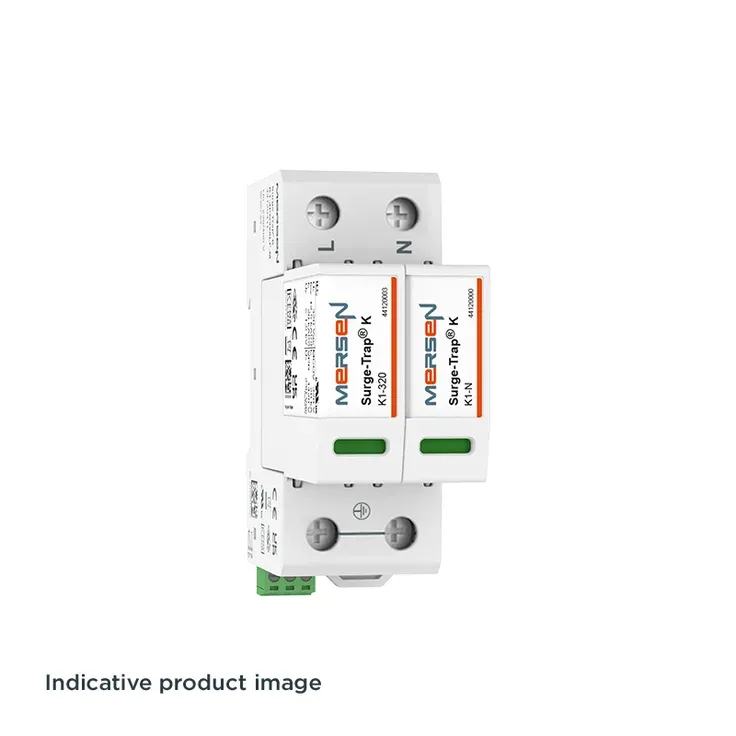 Surge Protection Device, T1+2, 1+1, Uc 320 VAC, M