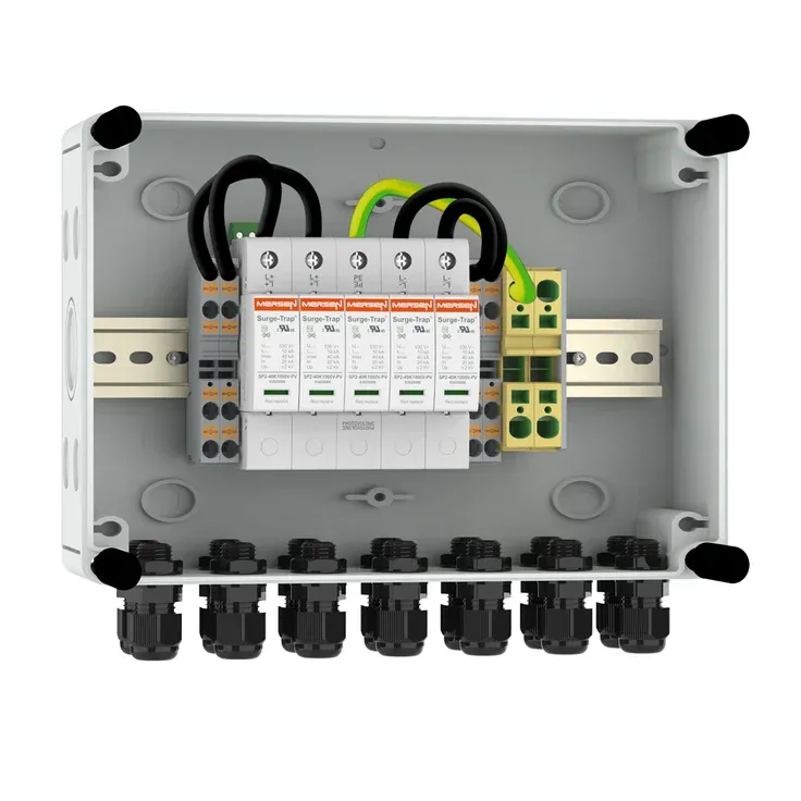 String Box, 2 MPPT with 5 Poles Type 2 SPD 1000V and cable glands