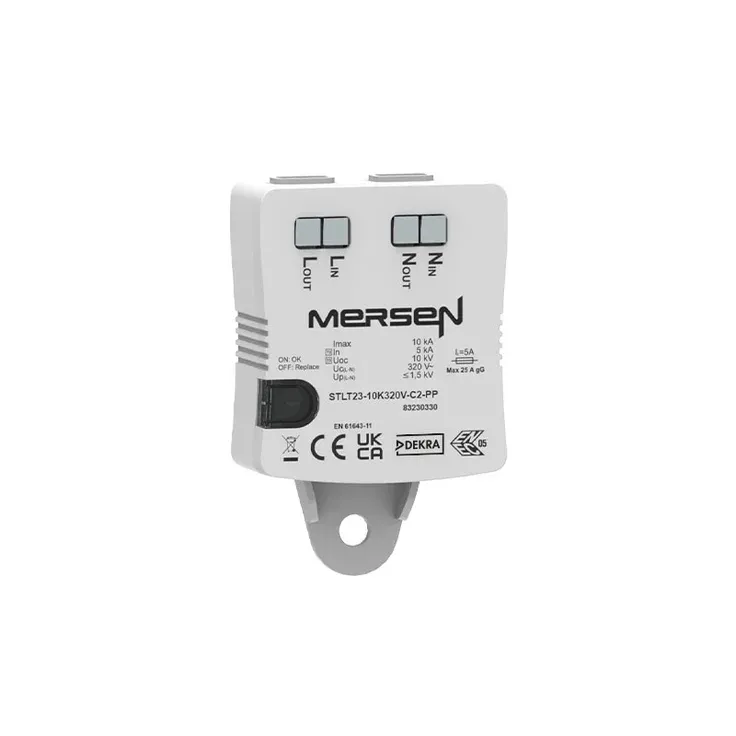 Surge Protection Device, Type 2+3, 10kA Imax, 230V, C2, Push-in