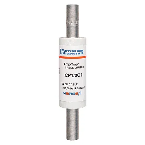 MERSEN FERRAZ CP1/0C1 Cable Protector Fuse, 600V, 1/0 CU, Cable To Cable Mount | CH4WPC