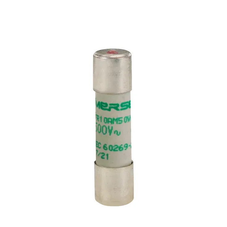 Cylindrical Fuse Link, aM Type, 10x38 Size, IEC 500 VAC, 12A With Visual Indicator