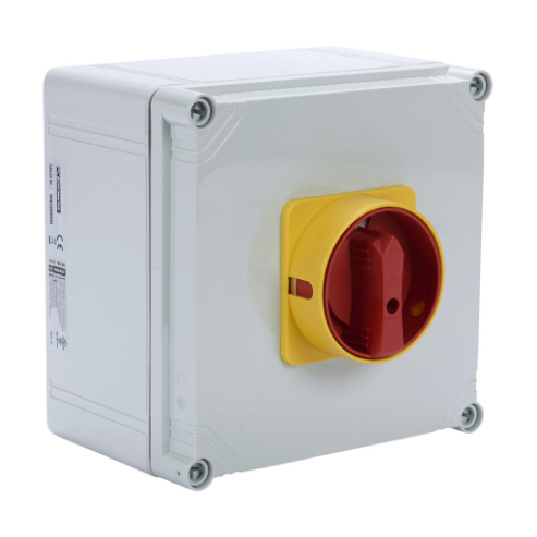 Rotary Enclosed Disconnect Switch, Load Break Capable, 3-Pole, 600 VAC, 63A, 5Ka Sccr