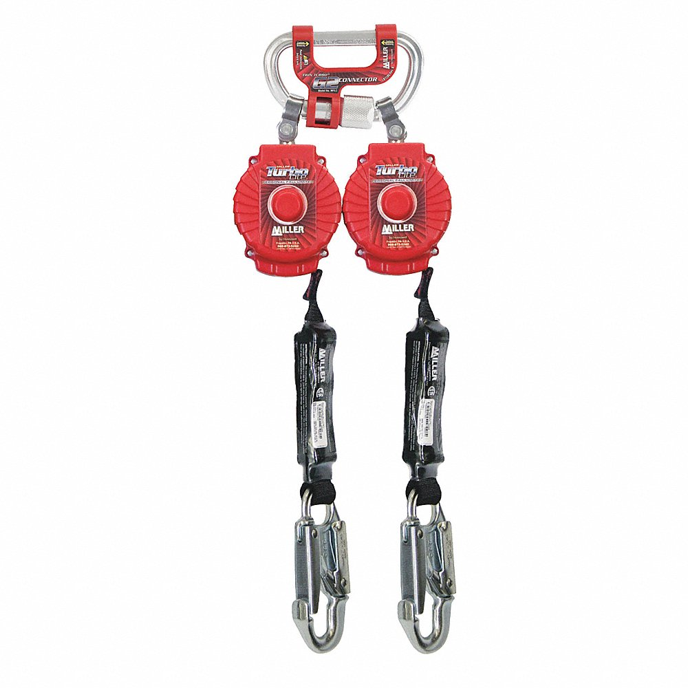 Self-Retracting Lifeline, Steel Snap Hook Anchor, Harness Steel Quick-Connect