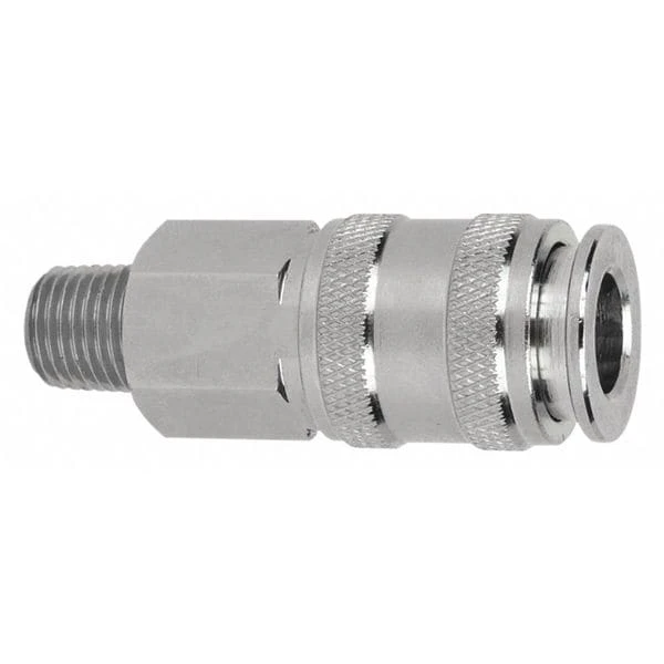 MILTON-INDUSTRIES 744BK Universal Coupler, 1/4 Inch MNPT, Pack of 100 | CD8VER