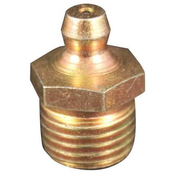 MILTON-INDUSTRIES s-3211 Grease Fitting, Straight, 18 Pipe Threads, Pack of 10 | CD8TAV