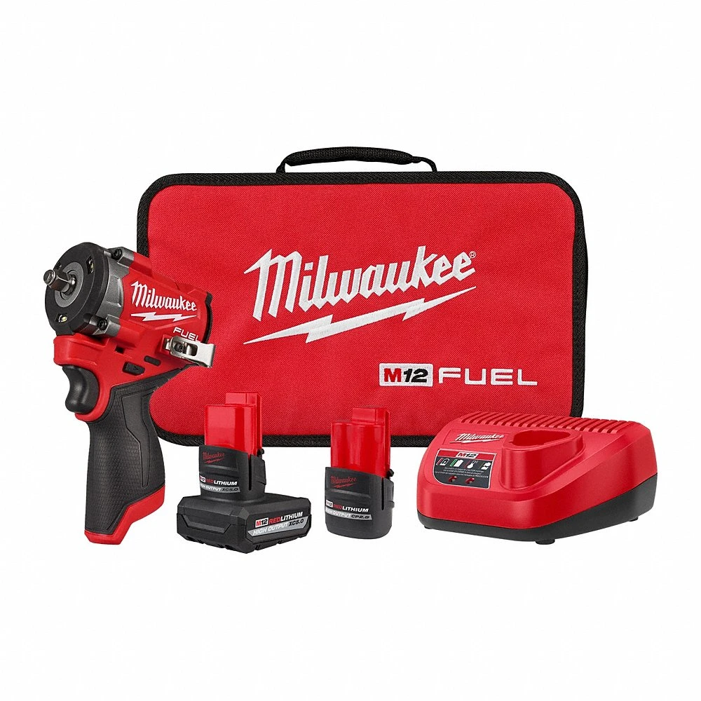 Impact Wrench, 3/8 Inch Drive Size, 400 ft-lb Fastening Torque, 550 ft-lb Breakaway Torque