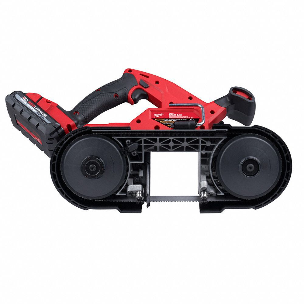 Band Saw, 2 Batteries, 1 Charger, 35 3/8 Inch Blade Lg, 3 1/4 Inch Cutting Lg, Brushless