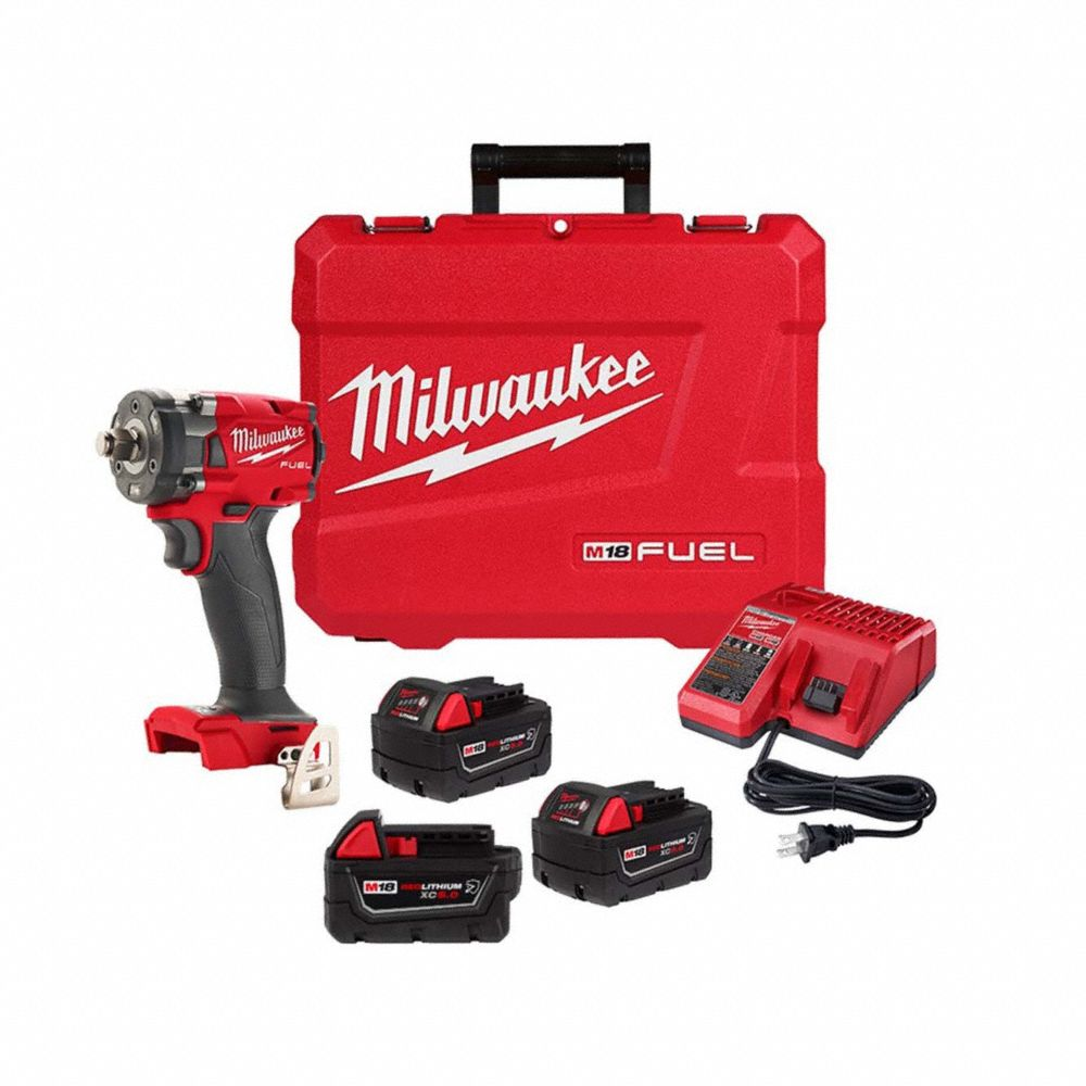 Impact Wrench Kit, Battery Included