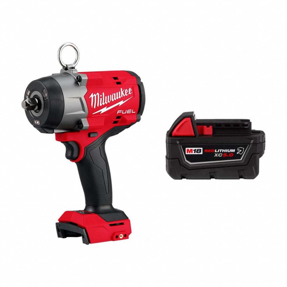 Impact Wrench Kit, 1/2 Inch Drive Size, 900 ft-lb Fastening Torque, Brushless, 18 V DC