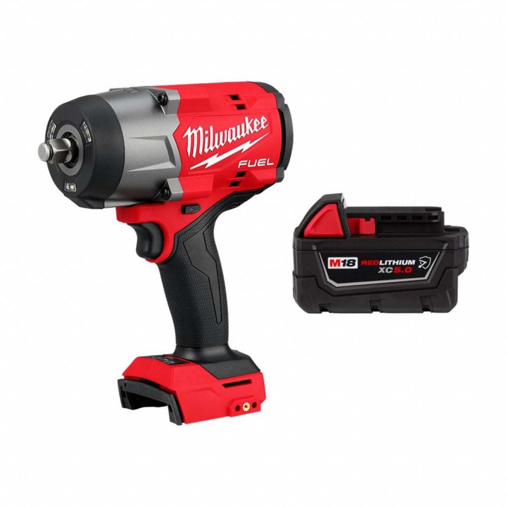 Impact Wrench Kit, 1/2 Inch Drive Size, 1200 ft-lb Fastening Torque, Brushless