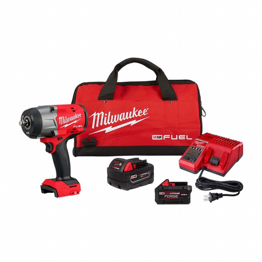 Impact Wrench Kit, 1/2 In Drive Size, 1100 ft-lb Fastening Torque, Brushless, Pistol Grip