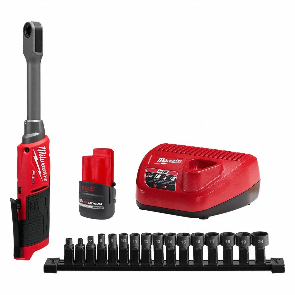 Ratchet Kit, 60 ft-lb Fastening Torque, 60 ft-lb Torque - Max, 350 RPM No Load Speed