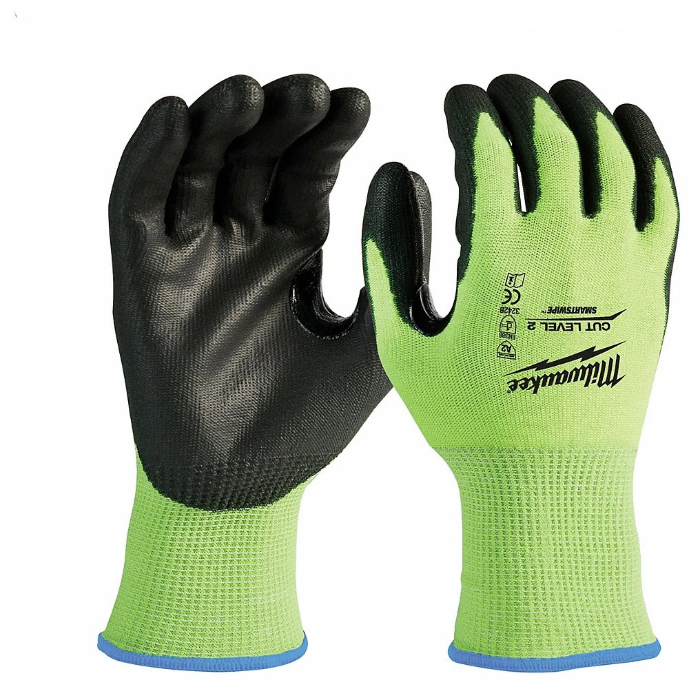 MILWAUKEE 48-73-8924 High Visibility Polyurethane Dipped C, PR | CV4MKV 327WJ7