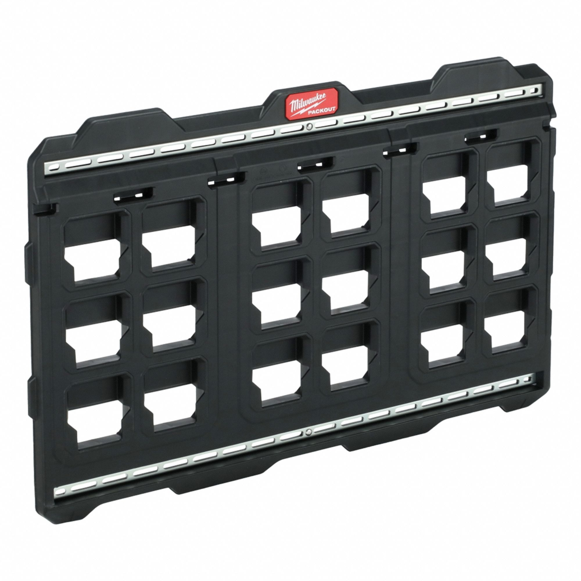 Large Wall Plate, 30 3/4 Inch W x 1 3/16 Inch L, Polypropylene, Black