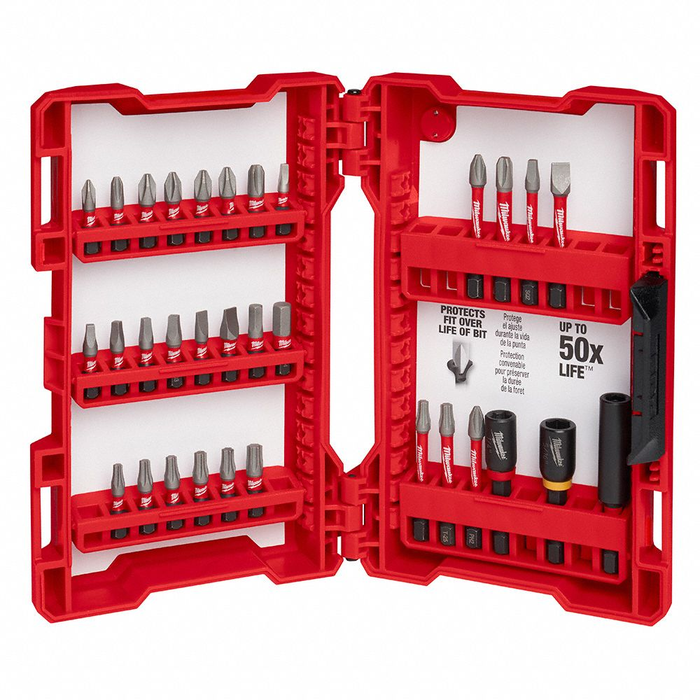 Driver Bit Set, Bit Holders/Nutsetters/Screwdriver Bits, Impact Rated, Driver Bit Set, Hex