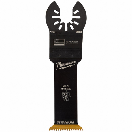 MILWAUKEE 49-25-1203 Oscillating Tool Blade, 1 1/4 Inch Blade Width, 2 11/16 Inch Blade Length, Flush Cut | CT3MTG 60YT41