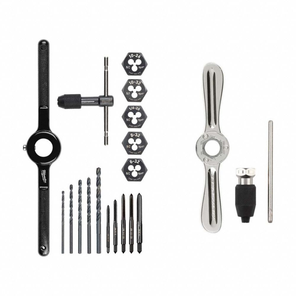 Tap and Die Set, SAE, 17 Piece