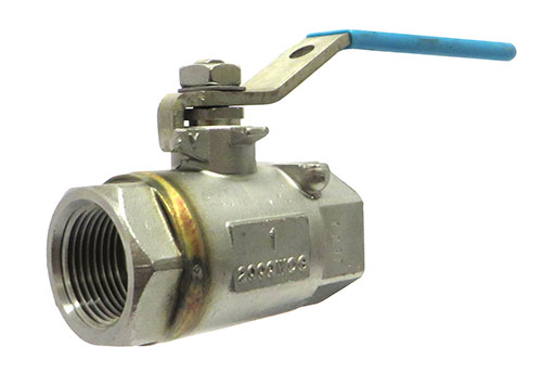MILWAUKEE VALVE 12100 Ball Valve, RPTFE Seat, Seal Welded, Reduced Port, 2 Piece, Stainless Steel | CE2UFA