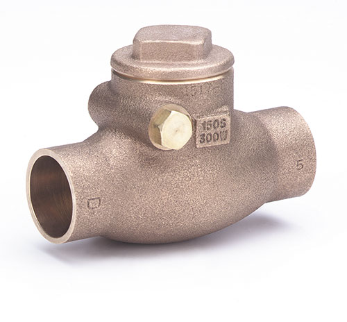 MILWAUKEE VALVE 1509 - 200 Swing Check Valve, Horizontal, Bronze, 2 Inch Valve Size | CE2JAN