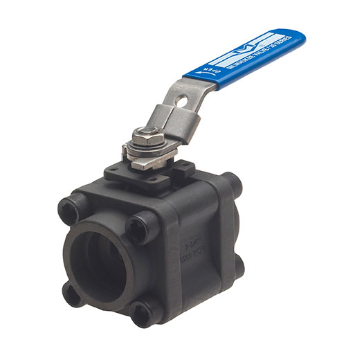 MILWAUKEE VALVE 35FCS1NLLV -034 Ball Valve, 3 Piece, Carbon Steel, 3/4 Inch Valve Size | CE2MBE