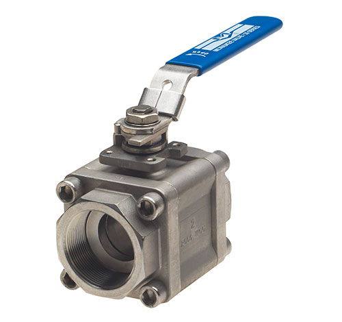 MILWAUKEE VALVE 35RSS02LL -014 Ball Valve, 3 Piece, Reduced Port, Stainless Steel, 1/4 Inch Valve Size | CE2MFR