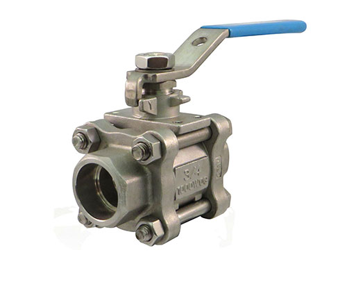 MILWAUKEE VALVE 39312A Ball Valve, 3 Piece, Stainless Steel, 1/2 Inch Valve Size | CE2MXK