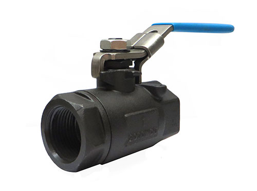 MILWAUKEE VALVE 20CS0R-N1-LL034 Ball Valve, With Locking Handle, 2 Piece, Carbon Steel, 3/4 Inch Valve Size | CE2VLK