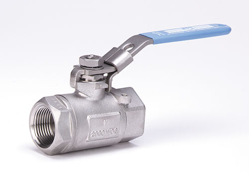 MILWAUKEE VALVE 20SS0R-N1-LL038 Ball Valve, With Locking Handle, 2 Piece, Stainless Steel, 3/8 Inch Valve Size | CE2VMP