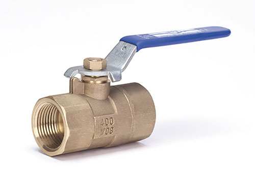 MILWAUKEE VALVE BA-200MS- 114 Ball Valve, Memory Stop, 2 Piece, Brass, 1-1/4 Inch Valve Size | CE2RFH