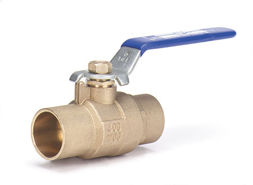 MILWAUKEE VALVE BA-250MS- 34 Ball Valve, With Solder Ends, Memory Stop, 2 Piece, Brass, 3/4 Inch Valve Size | CE2RGQ