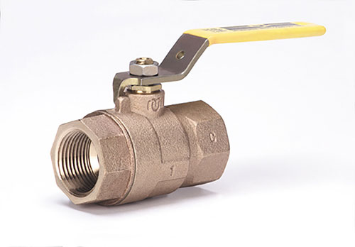 MILWAUKEE VALVE BA100 MSA 100 Ball Valve, With Memory Stop, 2 Piece, Bronze, 1 Inch Valve Size | CE2RUC