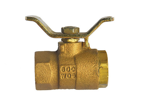 MILWAUKEE VALVE BA100 THA 38 Ball Valve, With Tee Handle, 2 Piece, Bronze, 3/8 Inch Valve Size | CE2RVQ