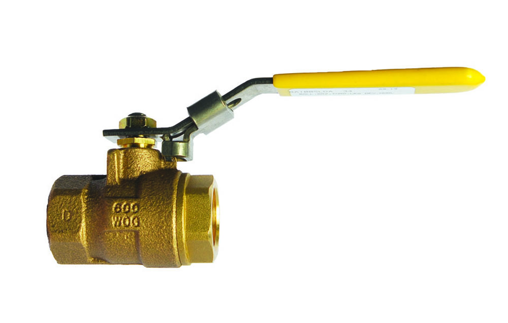 MILWAUKEE VALVE BA100SLDA 14 Ball Valve, With Locking Handle, Bronze, 1/4 Inch Valve Size | CE2RZE