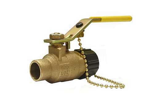 MILWAUKEE VALVE BA150 SHA 114 Ball Valve, With SS Handle, Solder End, 2 Piece, Bronze, 1-1/4 Inch Valve Size | CE2TED