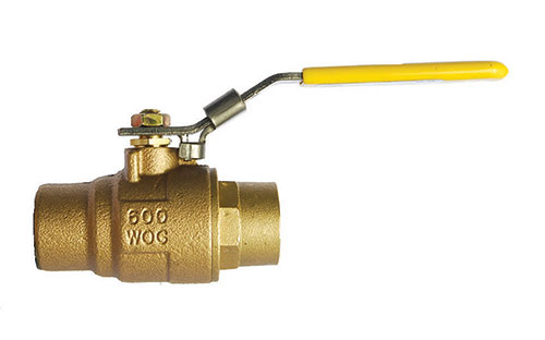 MILWAUKEE VALVE BA150 LDA 38 Ball Valve, With Locking Handle, 2 Piece, Bronze, 3/8 Inch Valve Size | CE2TCZ