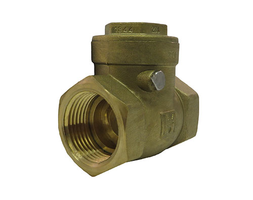 MILWAUKEE VALVE UP0967000038 Swing Check Valve, Low Lead Brass, 3/8 Inch Valve Size | CE2LDZ
