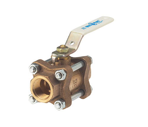MILWAUKEE VALVE UP17829 Ball Valve, Low Lead Bronze, 3 Piece, Full Port, 3 Inch Valve Size | CE2LLC
