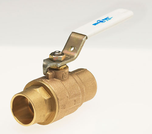MILWAUKEE VALVE UPBA-450S A 200 Ball Valve, Low Lead Bronze, 2 Piece, Full Port, 2 Inch Valve Size | CE2KPC