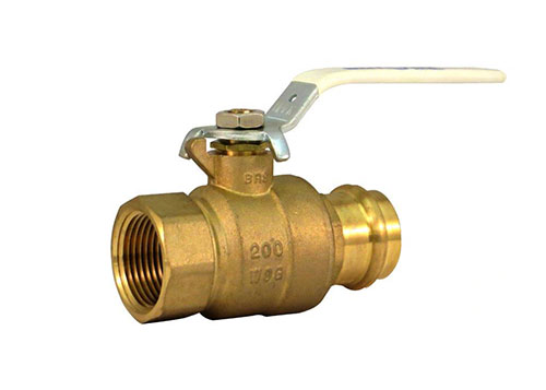 MILWAUKEE VALVE UPBA-490S - 114 Ball Valve, Low Lead Brass, 2 Piece, Full Port, 1 1/4 Inch Valve Size | CE2KTN