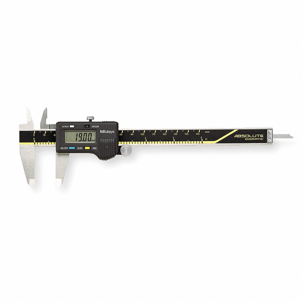 Carbide Jaw Digital Caliper, 0 Inch to 12 Inch / 0 to 300 mm, Included, Cabled