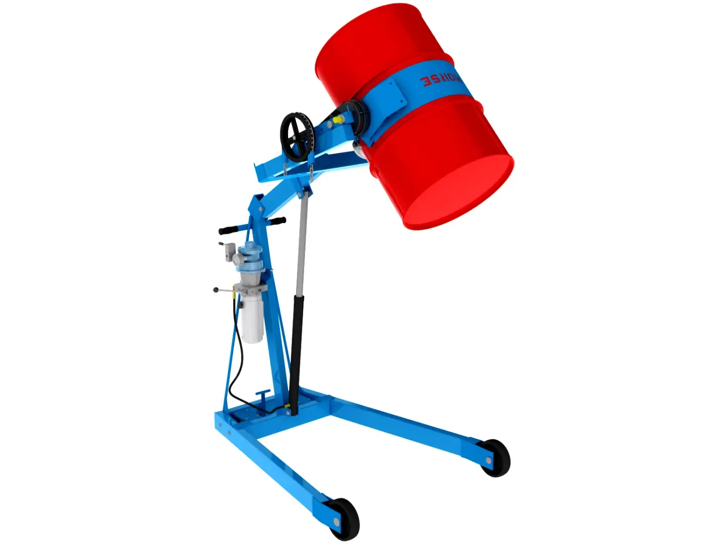 MORSE DRUM 400A-60-124 Hydra-Lift Karrier, Air Power Lift, Hank Crank Tilt, 363 kg Cap | AF6EHN