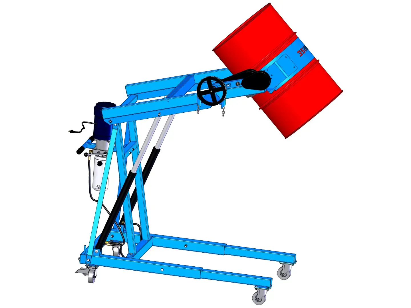 MORSE DRUM 410-120 Hd Hydra-Lift Karrier, 1.82m, Power Lift, Pull Chain, 544 kg Capacity | AF6EMT