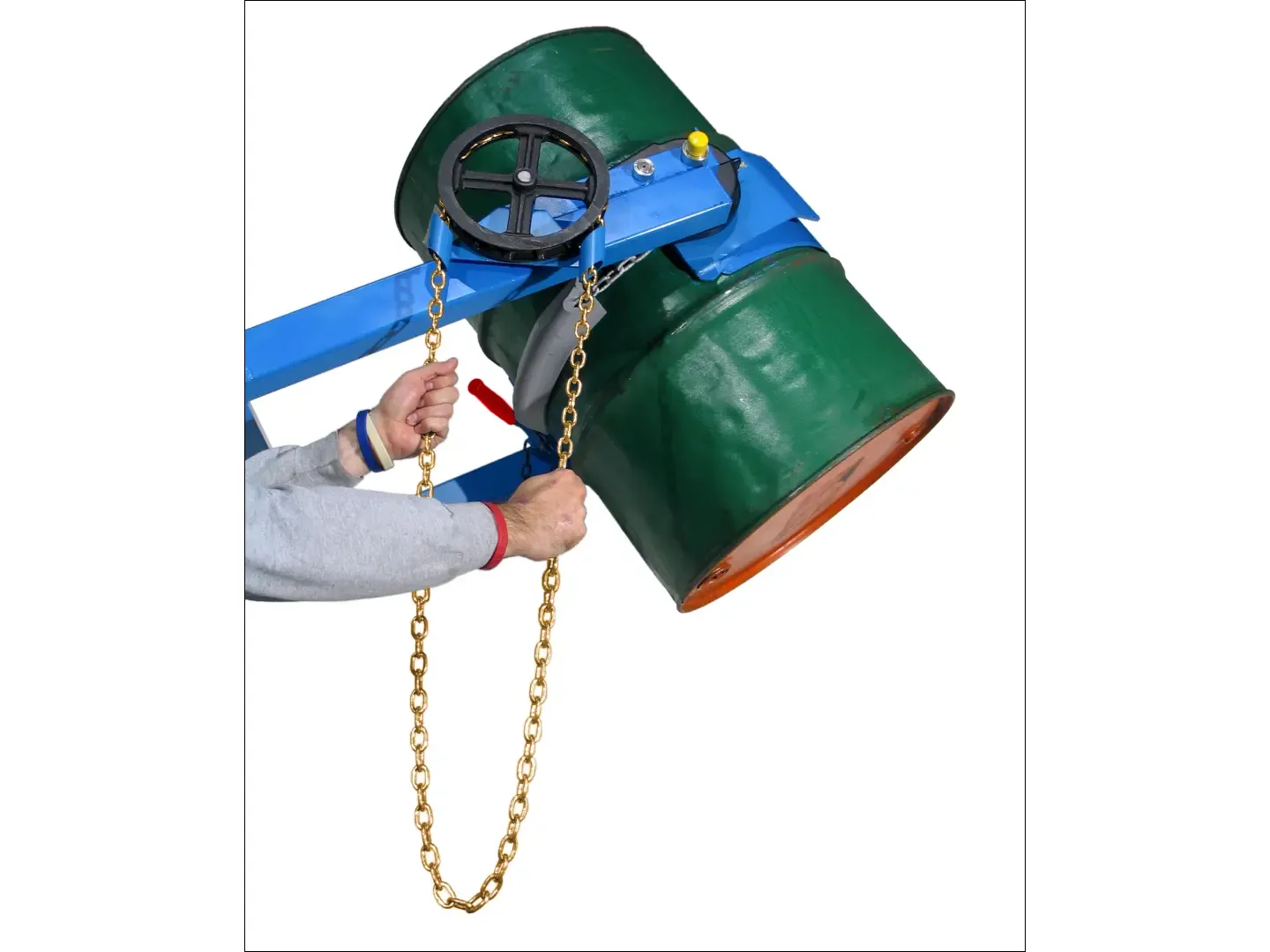 MORSE DRUM 410M Hd Hydra-Lift Karrier, 1.82m, Spark Resistant, Hand Pump Lift, Pull Chain | AF6EMW