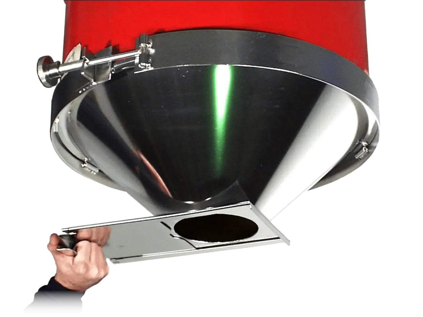 MORSE DRUM 5SS-VF-45-15.5 Drum Cone, Stainless Steel, Valve Flange, 45 Degree, #15.5 | AF6FNC