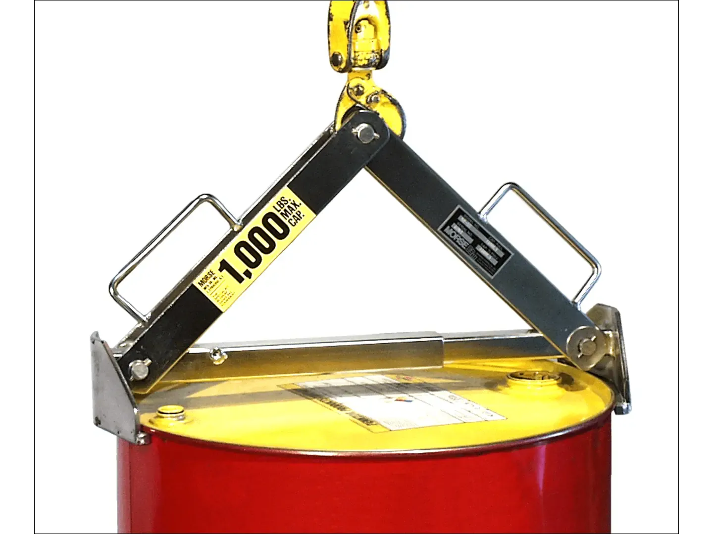 MORSE DRUM 92-SS Drum Lifter, 304 Stainless, 45.7 cm To 66.0 cm Dia., 454 kg Capacity | AF6EYY