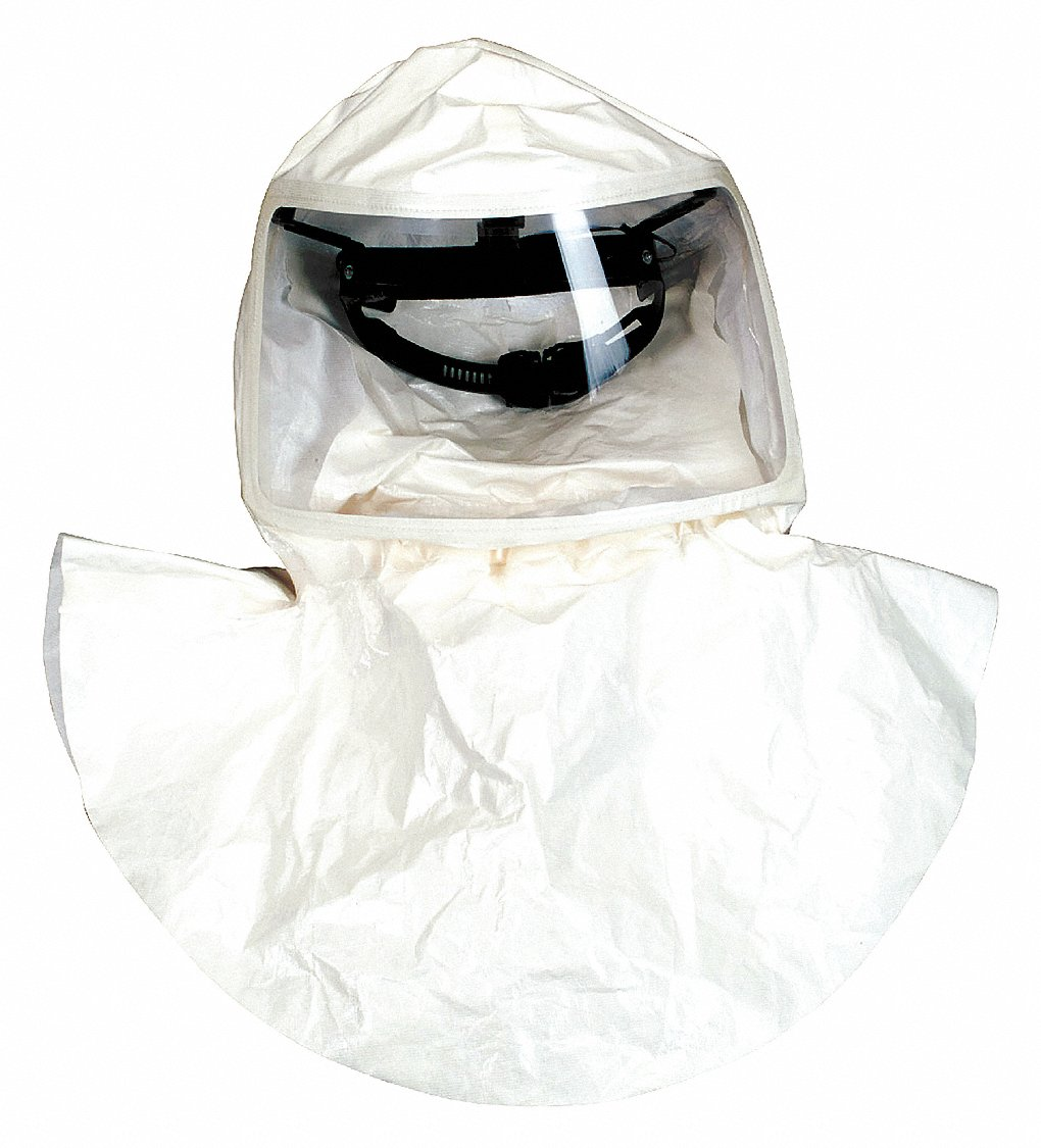 Hood, Universal Mask Size, White, PK20, 20PK